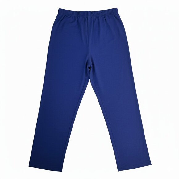 NWOT | 2 Pair Navy Blue Soft Stretch Knit Capri Pants Loungewear | S/M - Picture 2 of 5